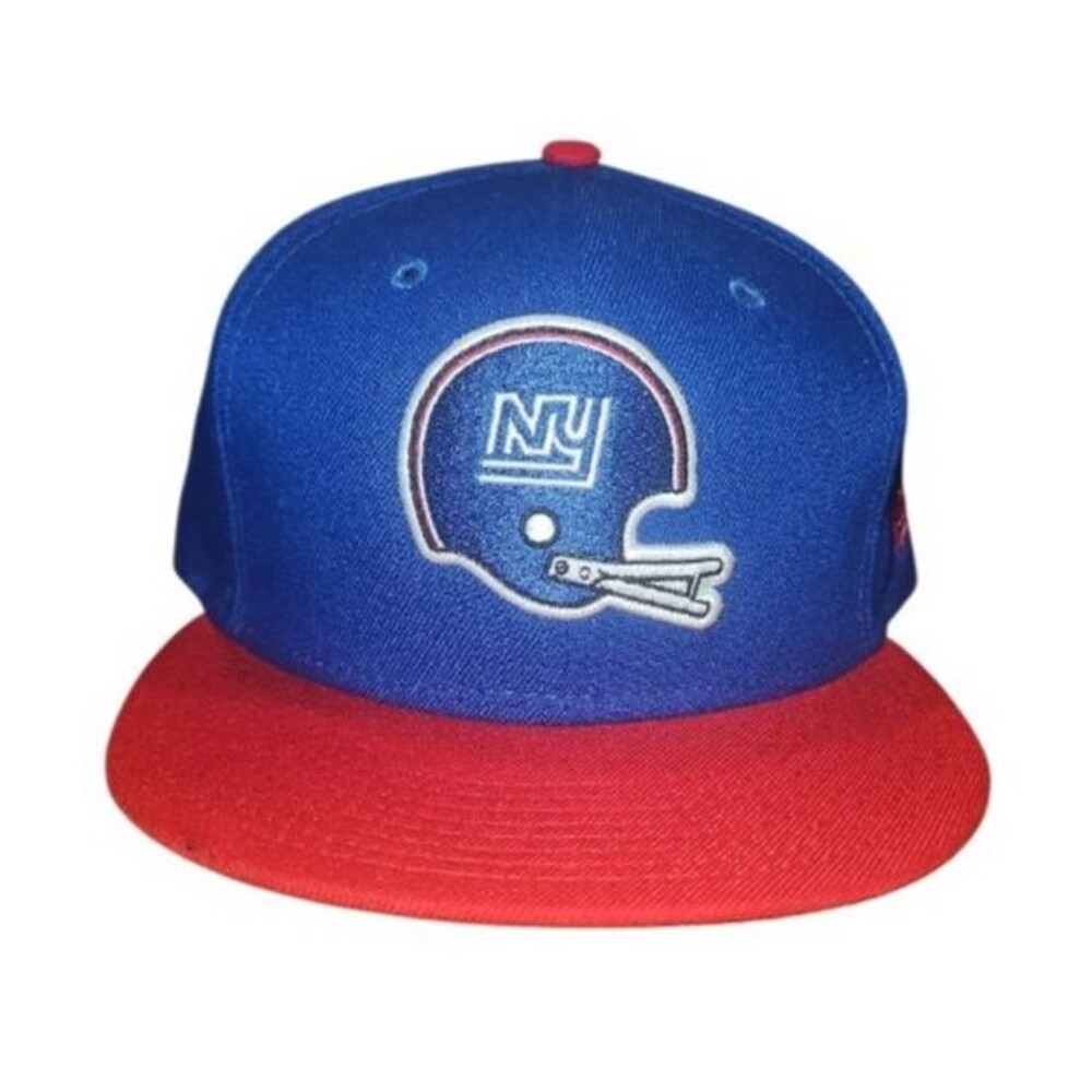 New Era NY Giants Throwback Helmet 59FIFTY Fitted Hat 7 1/2 Blue Red NFL